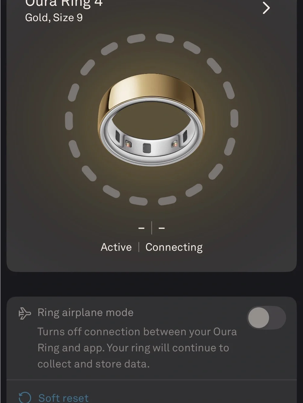 Oura Polished Gold Smart Health Ring